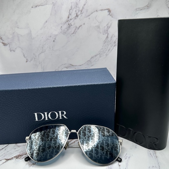 Dior Other - ❌ SOLD ❌ Dior Aviator Sunglasses New Christian Dior Logo Mirrored Authentic